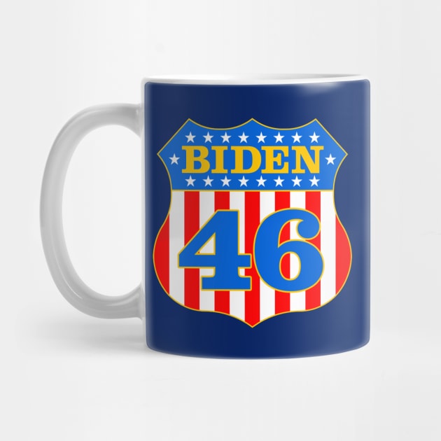 Biden 46 Patriotic Shield by MotiviTees